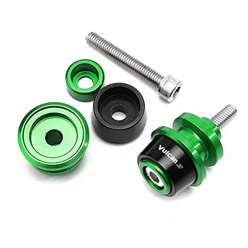 MOWOK Motorcycle Accessories Aluminum Swing arm Spools Slider Stand Screw Fits For KAWASAKI Vulcan S 650 2015-2024 2025 (Green) - Image 3