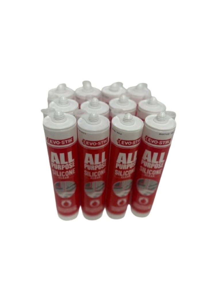 EVO-STIK All Purpose Silicone Sealant (Pack of 12) - Image 3