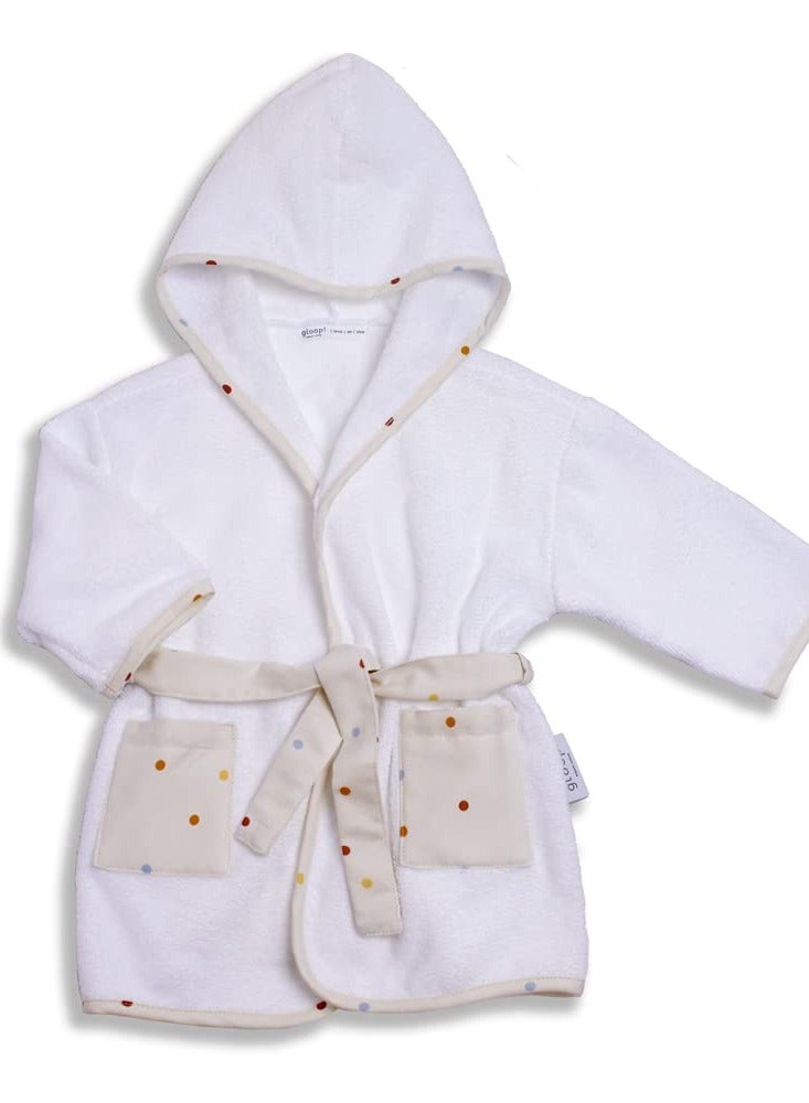 Gloop! Organic Bath Robe Colored Confetti 12-24m - Image 1