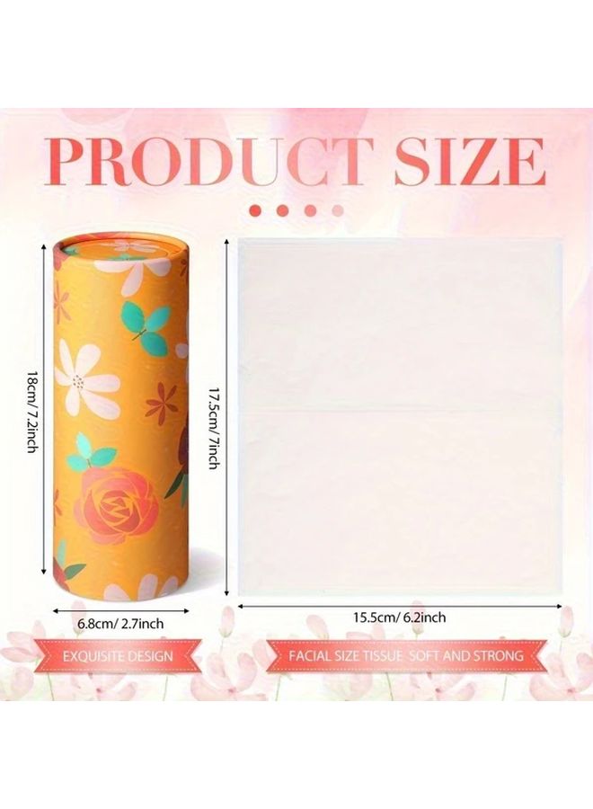 2pcs Random Style Car Tissue Holders with 40 Sheets 3 Layer Facial Tissues Bulk Pack - Image 2
