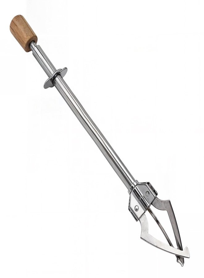 BuleVina Multifunctional Food Clamp with Non-Slip Handle, Telescopic Ice Cube Grabber, Stainless Steel Pickle Fork, Olives Pickled Onions Utensil - Image 1