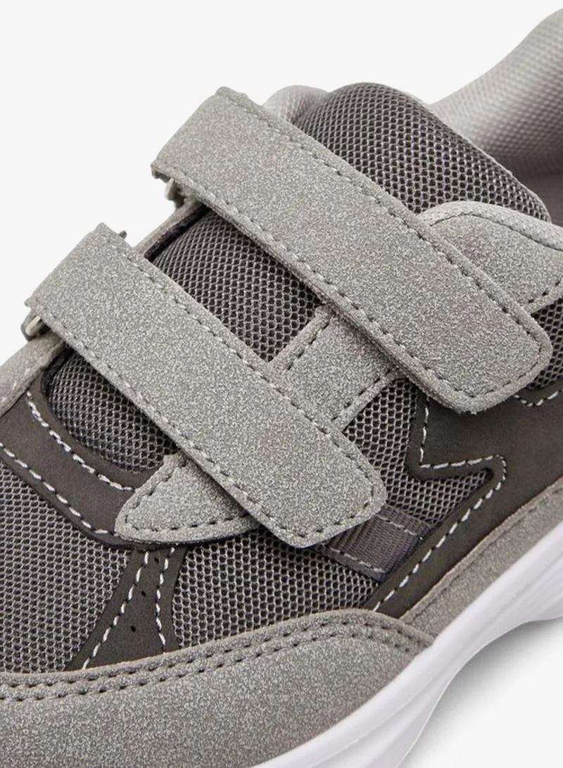 LBL by Shoexpress GREY Boys' Hook And Loop Sneakers for Men | Best Price UAE