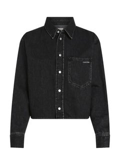 Calvin Klein Jeans Cropped Button Down Shirt  - Image 5