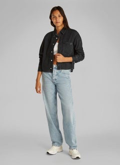 Calvin Klein Jeans Cropped Button Down Shirt  - Image 4