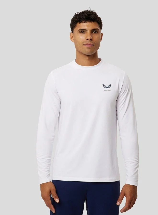 CASTORE White Protek Long Sleeve Training Tee