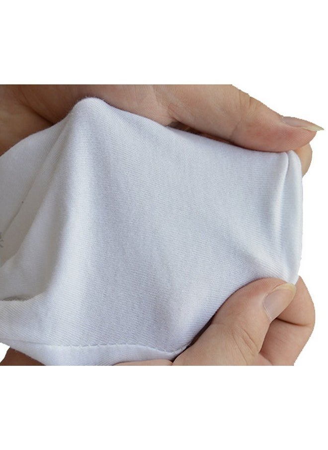 lasenersm lasenersm 12Pcs/6 Pairs 8.27 Inches White Cotton Gloves Work Gloves One Size  - Image 3