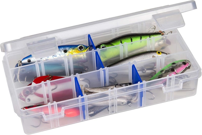 Flambeau Outdoors 2003 Tuff Tainer, Fishing Tray, Includes [15] Zerust Dividers, 18 Compartments, Blue, Transparent white - Image 1