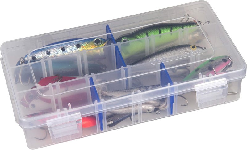 Flambeau Outdoors 2003 Tuff Tainer, Fishing Tray, Includes [15] Zerust Dividers, 18 Compartments, Blue, Transparent white - Image 2