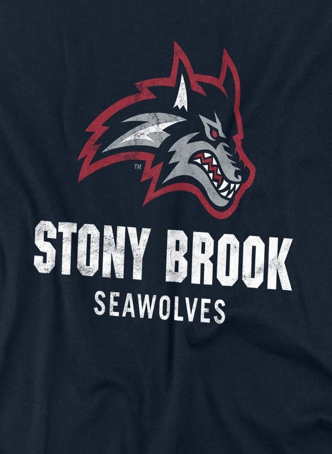 LOGOVISION Stony Brook University Official Large Logo Short Sleeve Mens Cotton T-Shirt,Stony Brook University, Large - Image 3