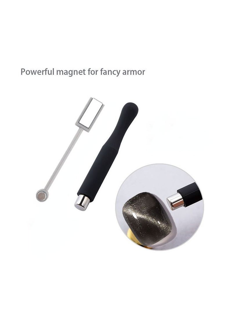 Miss Gooey Nail Polish Set Gel Nail Polish Cat Eye Color Change Glitter with Magnetic Stick Kit Super Shiny Color Long Lasting UV LED Needs Quick Drying Magnetic Art Manicure DIY At Home Soak for Women  - Image 3