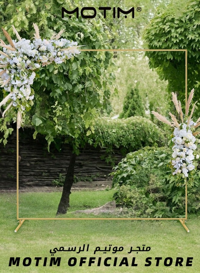 Motim Metal Arch Stand, 2M x 2M Square Backdrop Stand Frame for Birthday Party Baby Shower Anniversary Arch Stand Decoration - Image 2