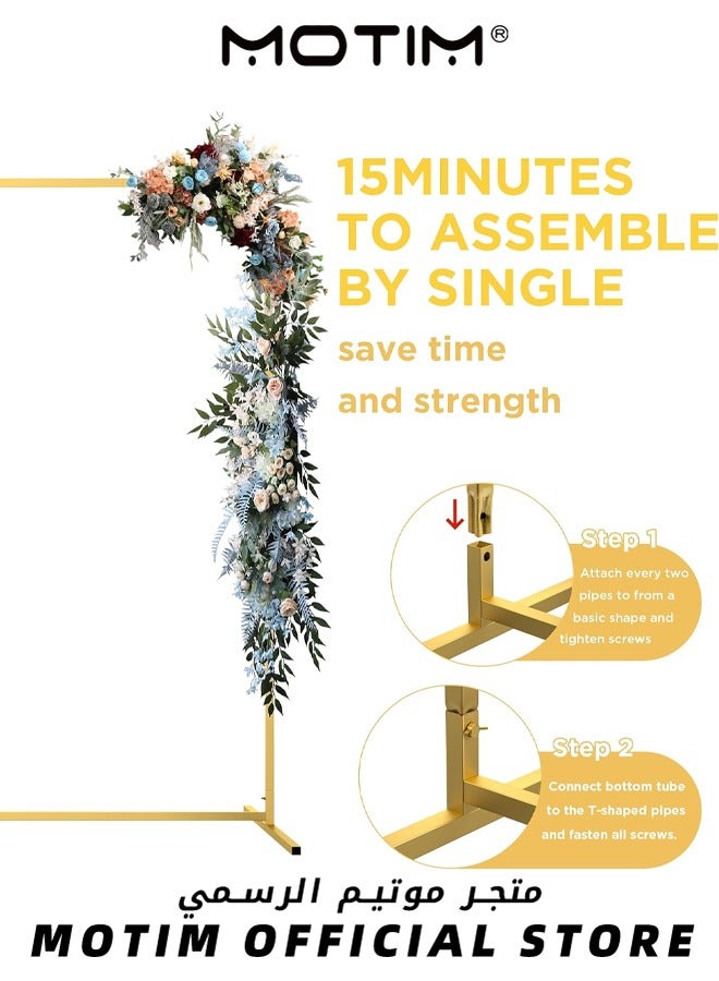 Motim Metal Arch Stand, 2M x 2M Square Backdrop Stand Frame for Birthday Party Baby Shower Anniversary Arch Stand Decoration - Image 4