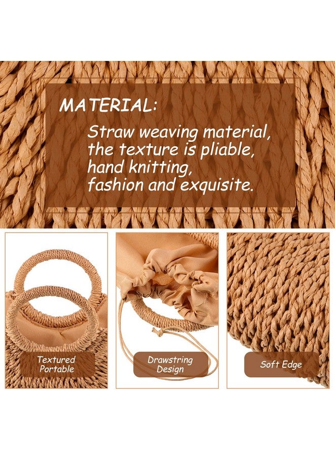 Frienda Straw Tote Bag Summer Beach Bag Handmade Straw Woven Handbag for Women Travel - Image 3