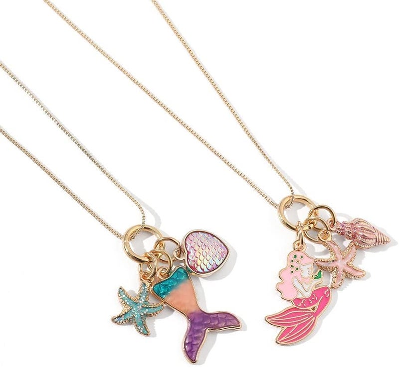 Excefore 30PCS Gold Plated Enamel Ocean Charms, Assorted Starfish, Conch Shell Pendants for DIY Jewelry Making, Ideal for Necklaces, Bracelets, Earrings, and Craft Accessories - Image 5