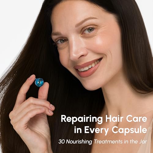MAREE Hair Oil for Frizzy - Hair Vitamins Keratin Styling Capsules with Jojoba & Argan Oil - Anti Frizz Serum for Women Heat Protectant - Frizzy, Damaged, Dry & Curly - Gotas & Aceite Para el Cabello - Image 2