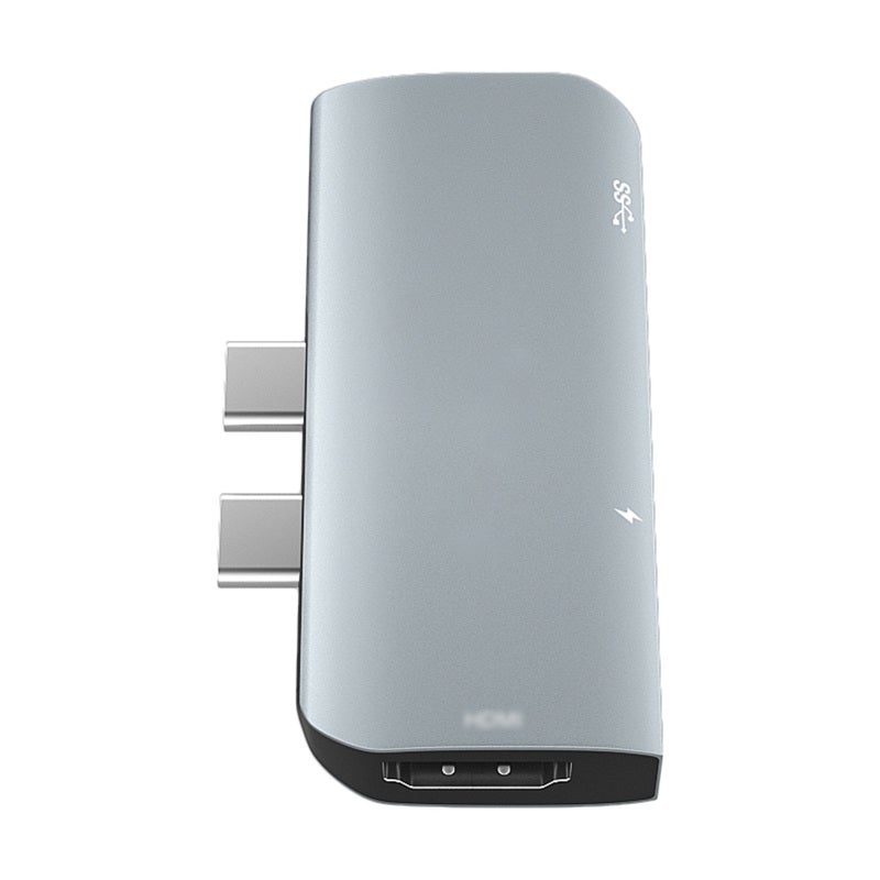 Usb C Hub 3-In-1 Aluminum Compact - Ultra-Fast 5 Gbps Data Transfer Thunderbolt 3 Hub for Travel On The Go Laptop Multiple Devices - Image 4