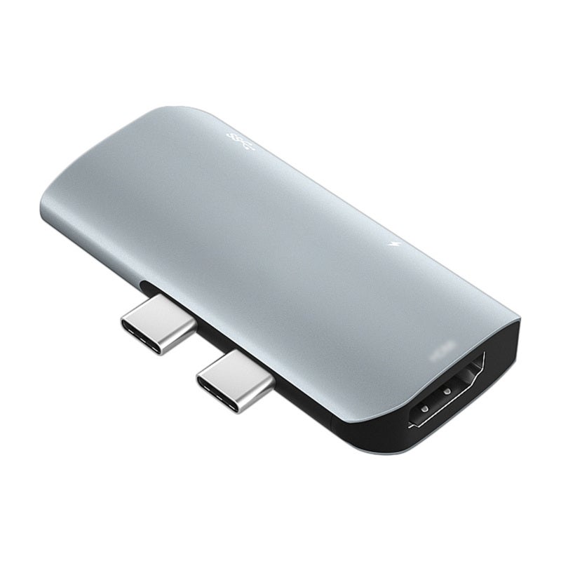 Usb C Hub 3-In-1 Aluminum Compact - Ultra-Fast 5 Gbps Data Transfer Thunderbolt 3 Hub for Travel On The Go Laptop Multiple Devices - Image 3