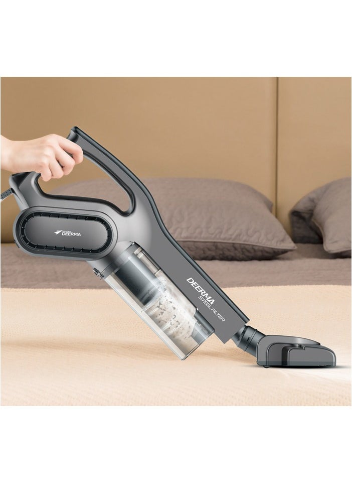 Dx700S 2-in-1 portable vertical vacuum cleaner with large capacity dust box low-noise triple filter dust collector unique and distinctive design latest version gray