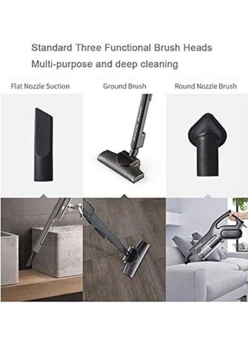 Dx700S 2-in-1 portable vertical vacuum cleaner with large capacity dust box low-noise triple filter dust collector unique and distinctive design latest version gray