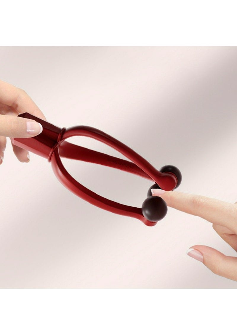 Generic Portable Finger Massager With 3 Rollers - Enhances Blood Flow, Reduces Swelling, Ideal For Arthritis Relief,Hand clip,Migraine And Tension Relief Acupressure Clip - Thumb Acupoint Massage  - Image 4