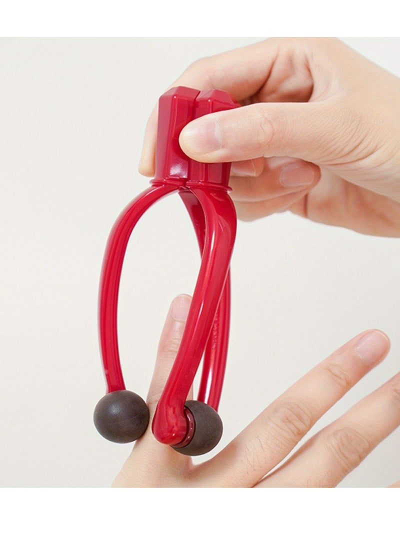 Generic Portable Finger Massager With 3 Rollers - Enhances Blood Flow, Reduces Swelling, Ideal For Arthritis Relief,Hand clip,Migraine And Tension Relief Acupressure Clip - Thumb Acupoint Massage  - Image 5