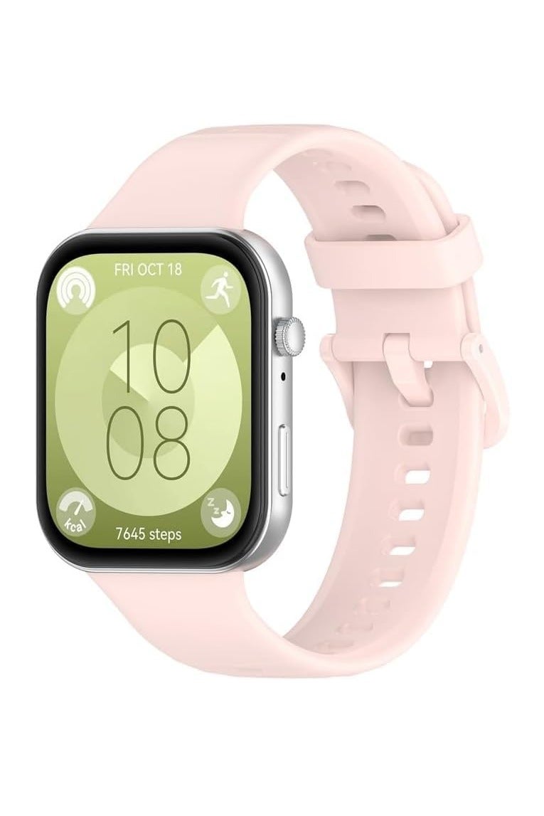 سوار سيليكون بديل لساعة هواوي فيت 4 برو 2025 جيد التهوية سوار رياضي من السيليكون الناعم، تصميم قابل للتعديل، لساعة هواوي فيت 4 برو 2025