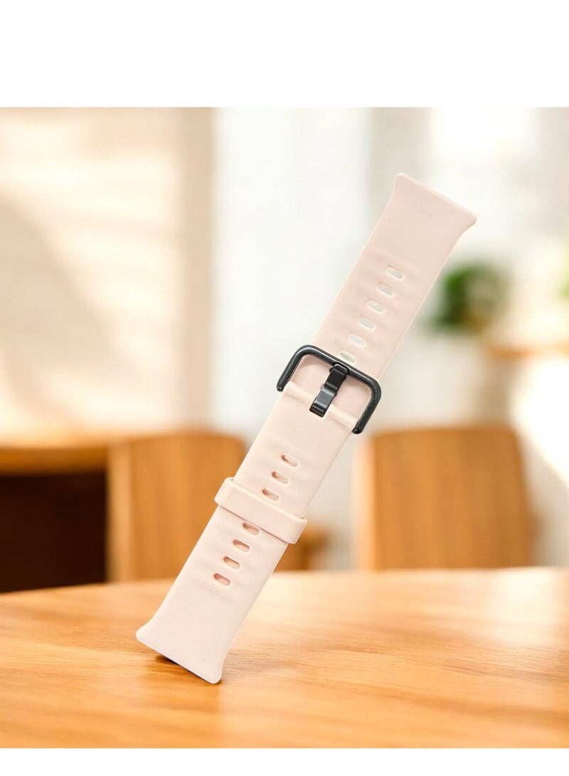 سوار سيليكون بديل لساعة هواوي فيت 4 برو 2025 جيد التهوية سوار رياضي من السيليكون الناعم، تصميم قابل للتعديل، لساعة هواوي فيت 4 برو 2025