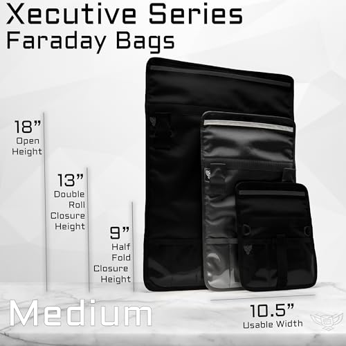 Xtreme Sight Line ~ Faraday Bag for Tablets and Other Medium Size Electronics ~ Data Security for Executive Travel ~ Shoulder Strap Included ~ Tracking/Hacking Defense - Image 3