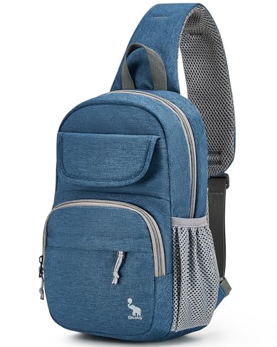 OIWAS Sling Bag Crossbody Backpack for Men One Strap Backpack Hiking Daypack Chest Bag for Women Large Capacity Water Resistant Shoulder Bags blue - Image 1
