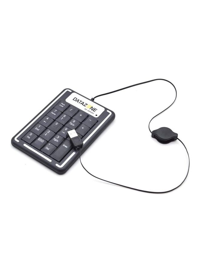 Datazone Small Numerical USB Keyboard For Accounting Calculations Black - Image 4