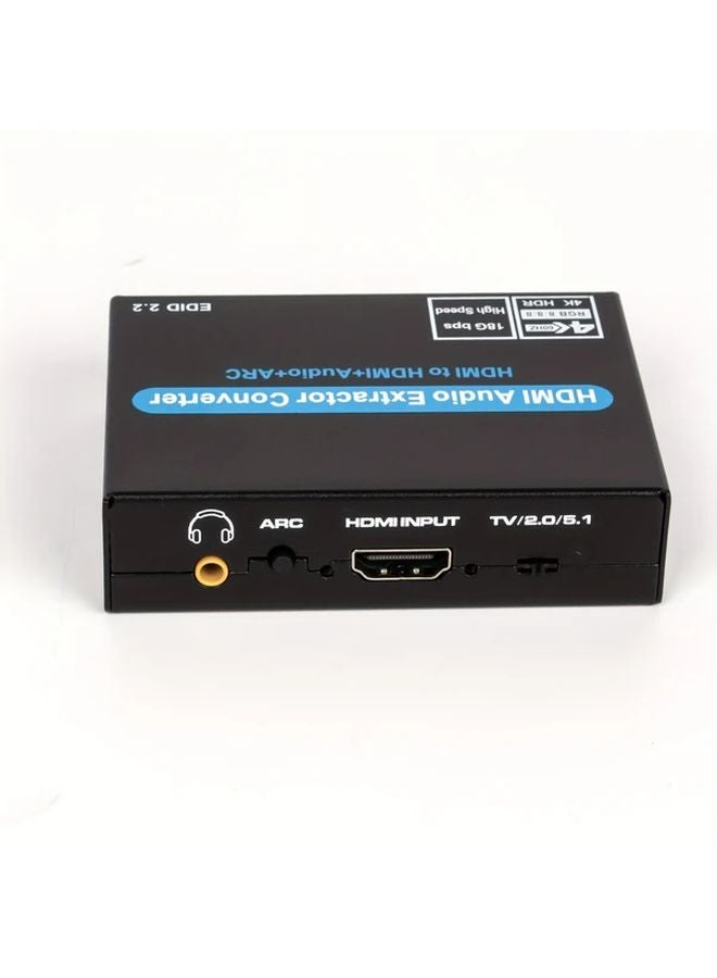 V8D Color 4K60Hz HDTV Audio Extractor Adapter with Fiber Optic Toslink SPDIF 3 5mm USB Powered 1080P 3D Support - Image 4