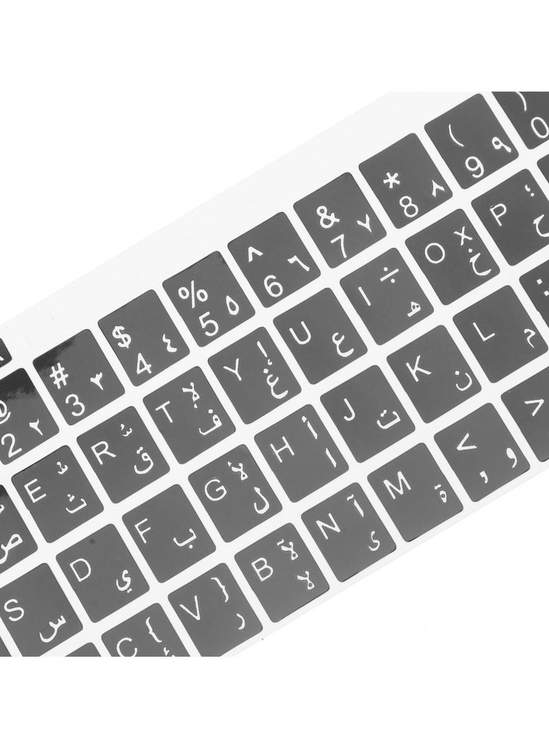 erorex 10 Sheets of Replacement Keyboard Sticker Arabic Keyboard Letter Stickers Keyboard Decal - Image 2
