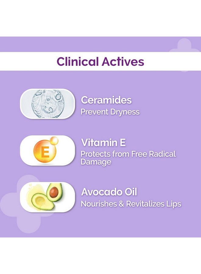 THE derma Co 1% Ceramide Complex Lip Balm With Ceramides & Vitamin E For Dry & Chapped Lips - 4G (Pack Of 2), Off White - Image 4