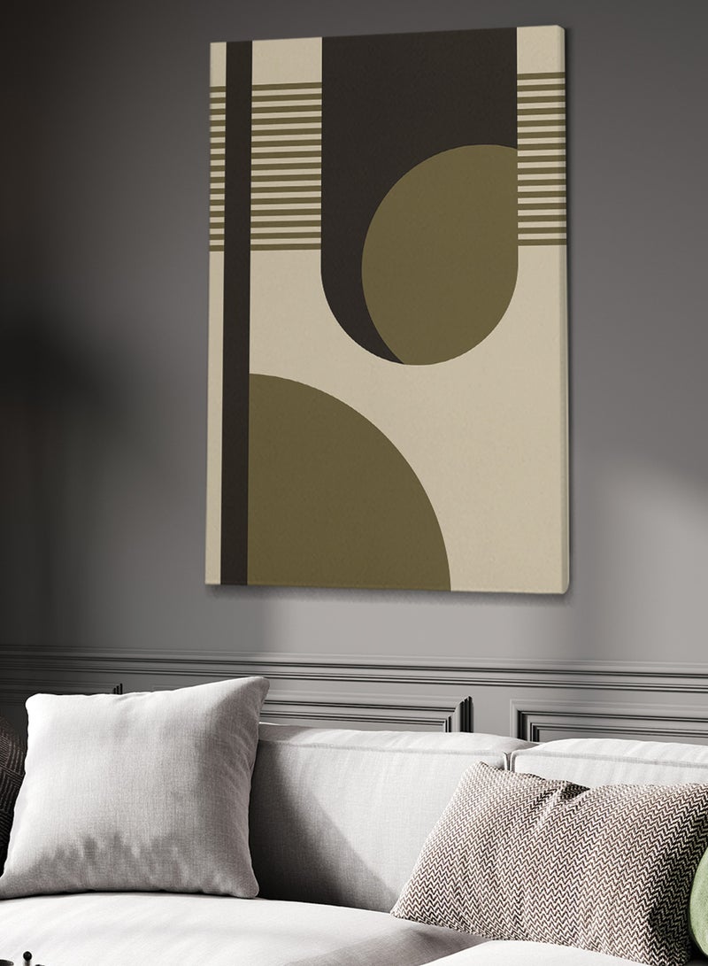 LOWHA Framed Canvas Wall Art Stretched Over Wooden Frame with Modern Art Pattern Painting - Image 1