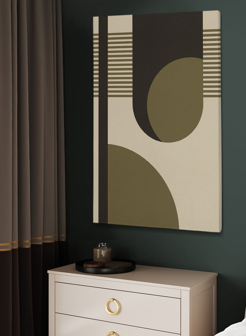 LOWHA Framed Canvas Wall Art Stretched Over Wooden Frame with Modern Art Pattern Painting - Image 2