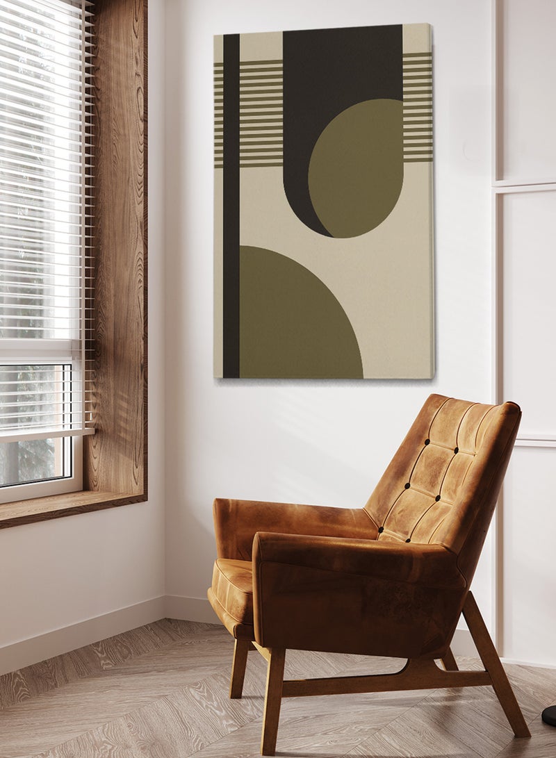 LOWHA Framed Canvas Wall Art Stretched Over Wooden Frame with Modern Art Pattern Painting - Image 3