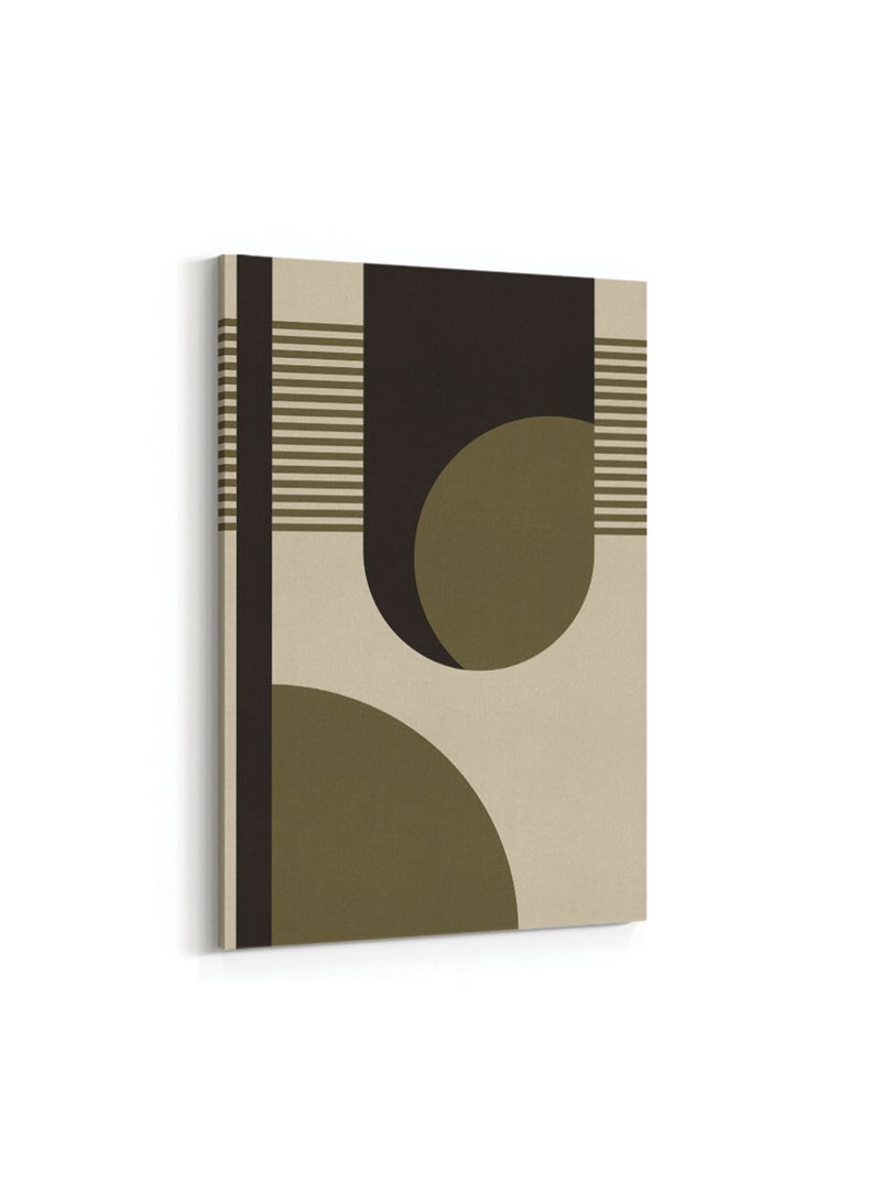 LOWHA Framed Canvas Wall Art Stretched Over Wooden Frame with Modern Art Pattern Painting - Image 4