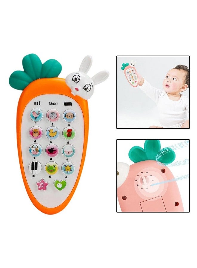 Niku Mobile Phone Musical Toy for Kids Baby Toddler | Carrot/Rabbit face | 20 Musical Animal Sound Toy | Birthday Party Gifts for Girl Boy (Multicolor) - Image 4