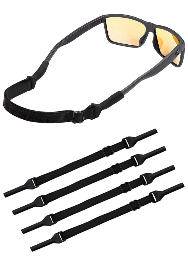 4 Adjustable Straps For Sunglasses, Sports Glasses Anti-Slip Elastic Silicone Straps, Glasses Cord For Men Women - Image 1