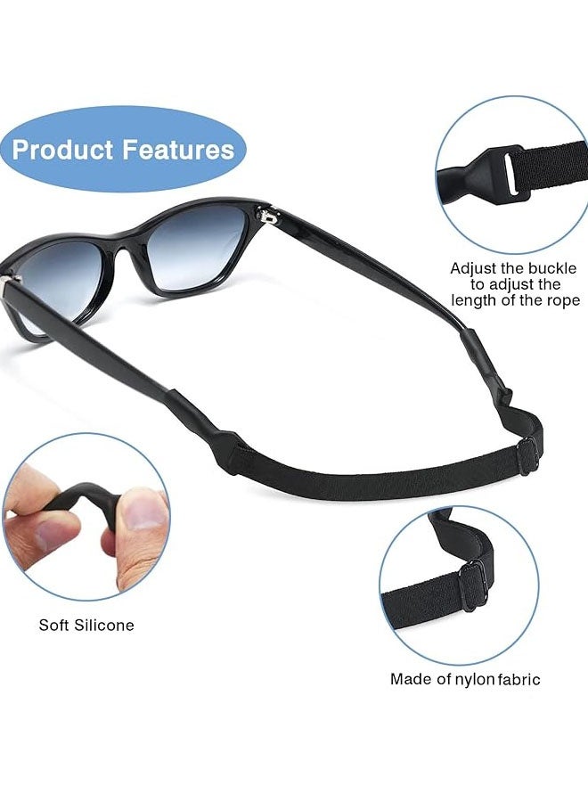 4 Adjustable Straps For Sunglasses, Sports Glasses Anti-Slip Elastic Silicone Straps, Glasses Cord For Men Women - Image 3