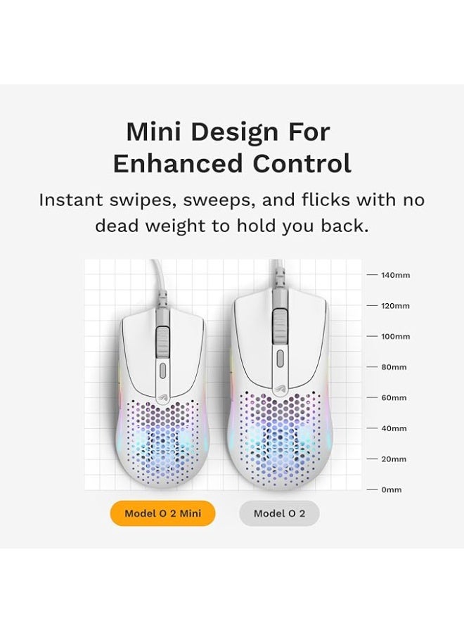 Glorious MOUSE GLORIOUS MODEL O 2MINI WIRED MATTE WHITE GLO-MS-OMV2-MW - Image 2