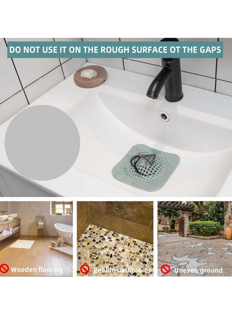 Y&D 4-Pack Universal Silicone Strainer Set - Perfect for Bathrooms, Tubs, and Kitchens. Say Goodbye to Clogs  - Image 5