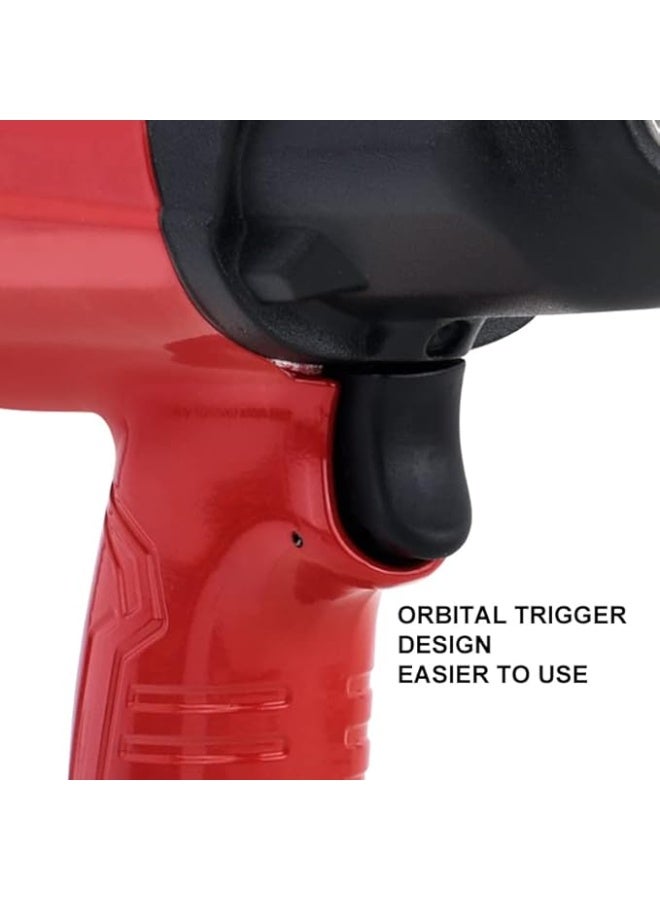 1/2 Inch Pneumatic Air Impact Wrench with Twin Hammer Mechanism, High Torque Aluminum Body for Automotive Repair, Tire Service and Heavy-Duty Workshop Applications - Image 2