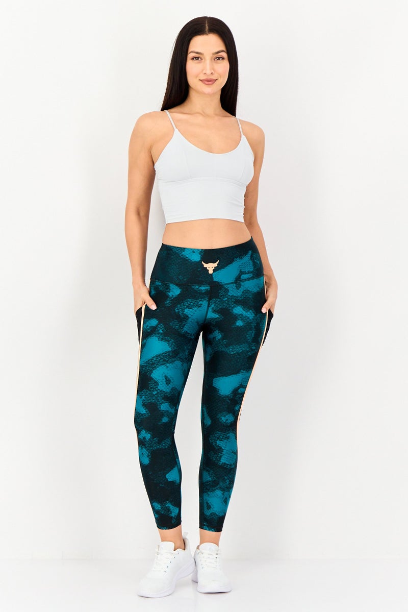 UNDER ARMOUR Women Sportswear Fit Pull On Training Leggings, Multicolor - Image 3