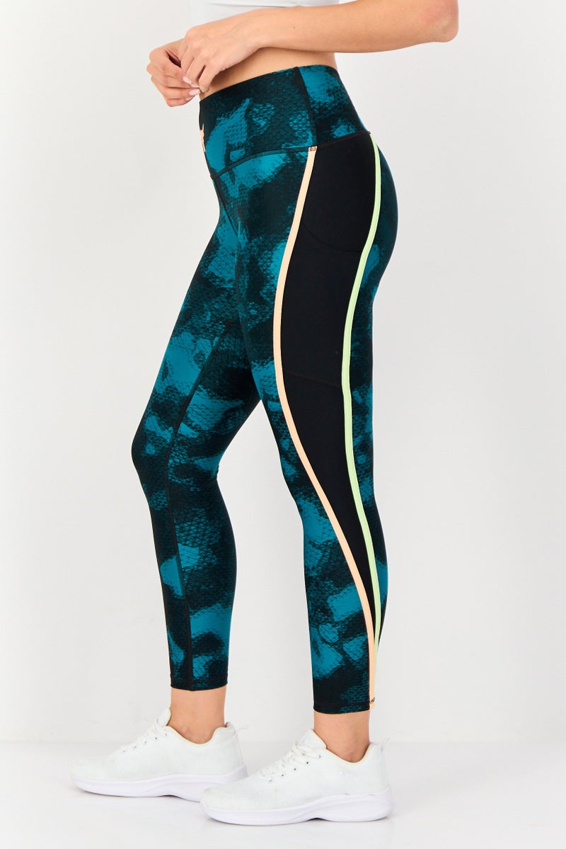 UNDER ARMOUR Women Sportswear Fit Pull On Training Leggings, Multicolor - Image 2