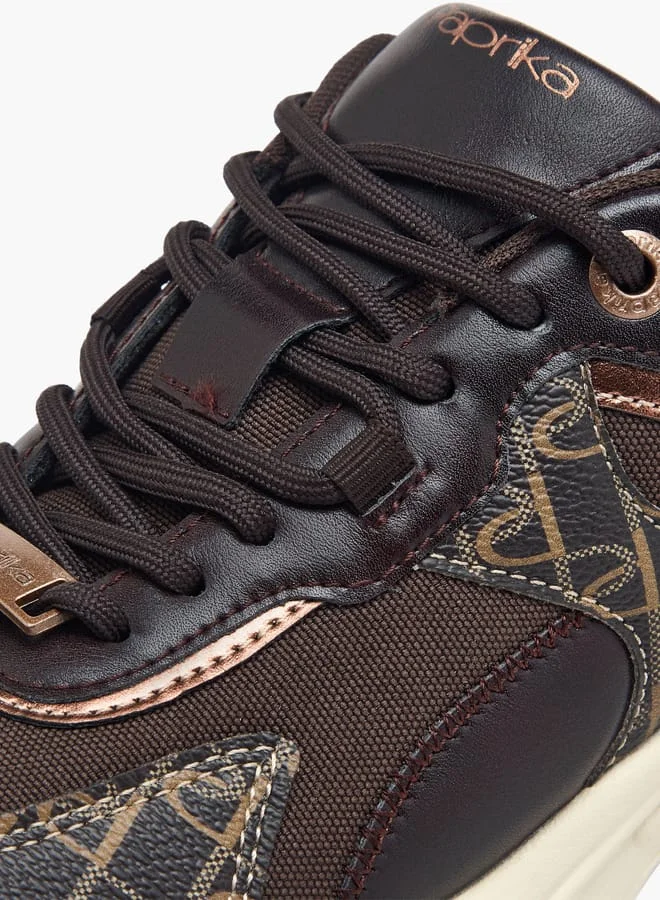 Paprika Women Panelled Lace-Up Platform Sneakers