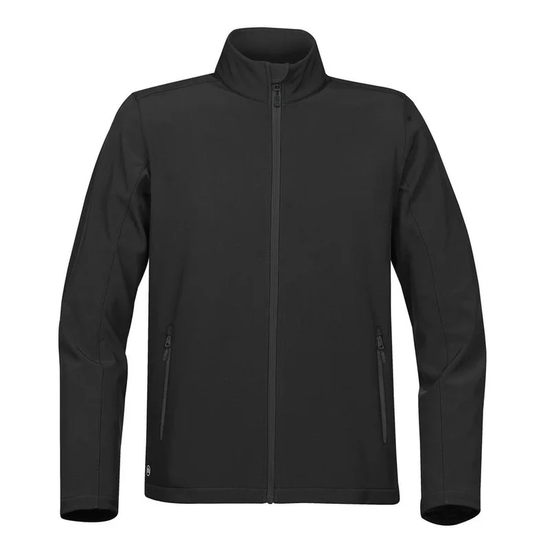 Stormtech  Stormtech Men’s Orbiter Softshell Jacket - Water-Repellent, Wind-Resistant Mid-Weight Fleece-Back Stretch Soft Shell for Outdoor, Work, Travel & Everyday Wear – Zippered Pockets & Urban Fit (Black) for Men | Best Price UAE