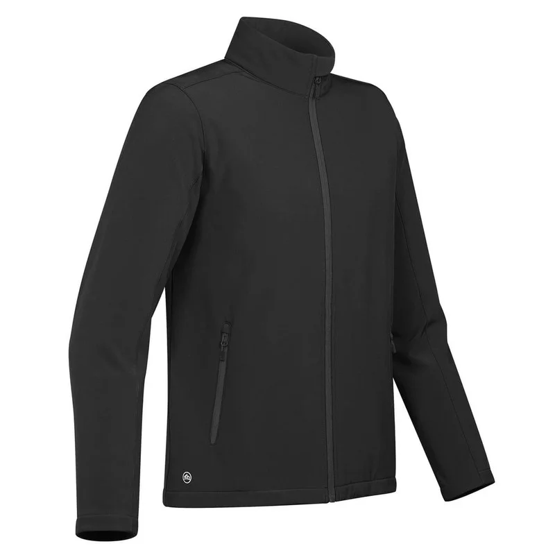 Stormtech  Stormtech Men’s Orbiter Softshell Jacket - Water-Repellent, Wind-Resistant Mid-Weight Fleece-Back Stretch Soft Shell for Outdoor, Work, Travel & Everyday Wear – Zippered Pockets & Urban Fit (Black) for Men | Best Price UAE