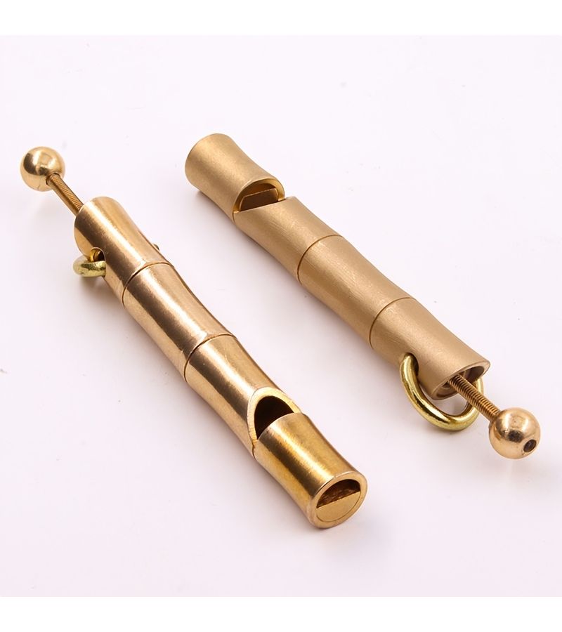 Smooth Surface Bird Whistle With Tooth Guard Metal Hunting Tool Adjustable Sound Imitates Bird Calls Survival Outdoor Equipment - Image 4