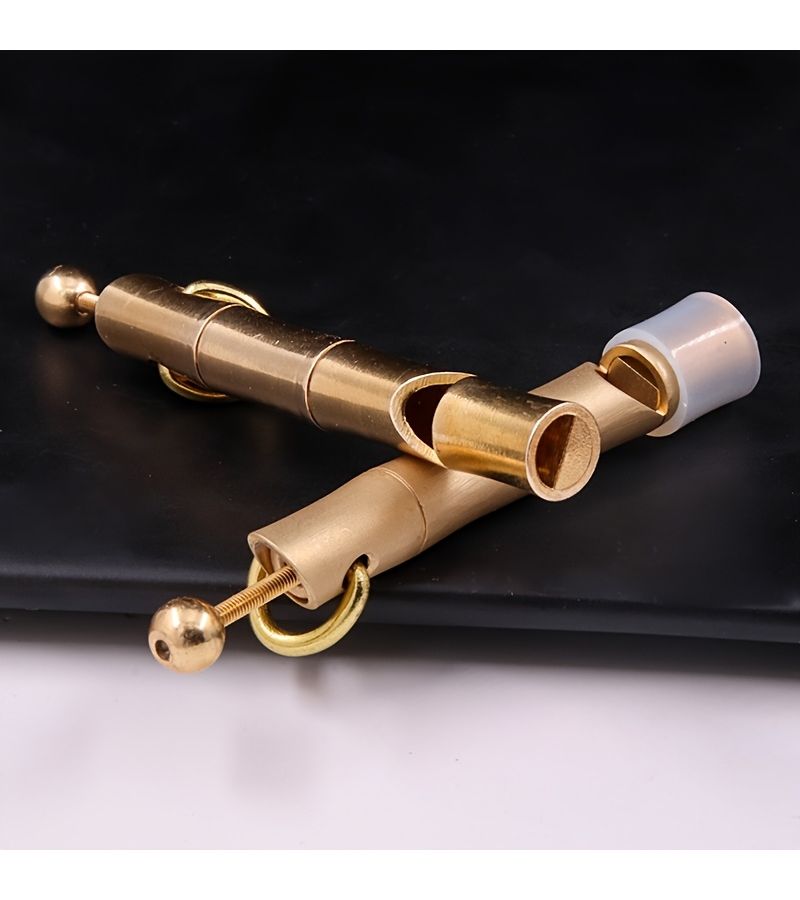Smooth Surface Bird Whistle With Tooth Guard Metal Hunting Tool Adjustable Sound Imitates Bird Calls Survival Outdoor Equipment - Image 5